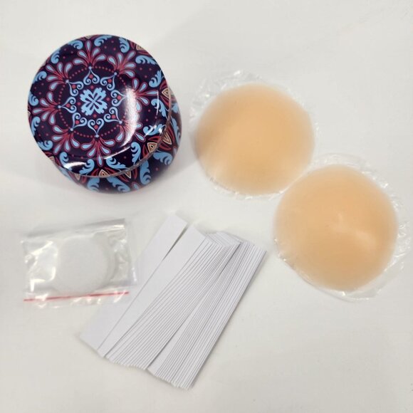 Reusable Nipple Covers Breast Lift Adhesive Bra‎ Invisible Strapless NWT - Picture 2 of 7